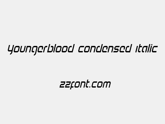 Youngerblood Condensed Italic