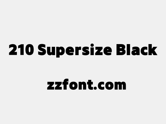 210 Supersize Black