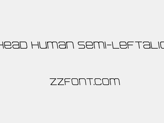 Head Human Semi-Leftalic