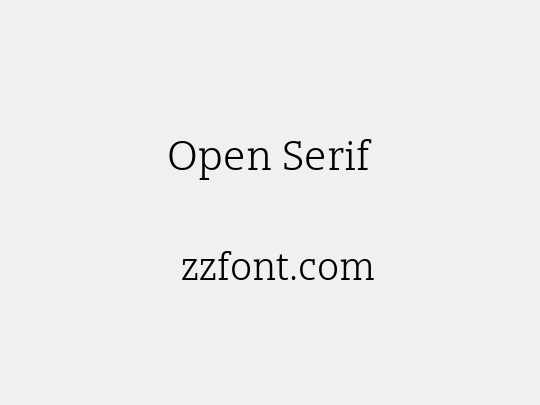 Open Serif