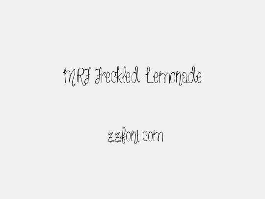 MRF Freckled Lemonade
