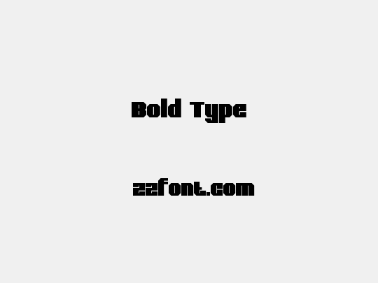 Bold Type