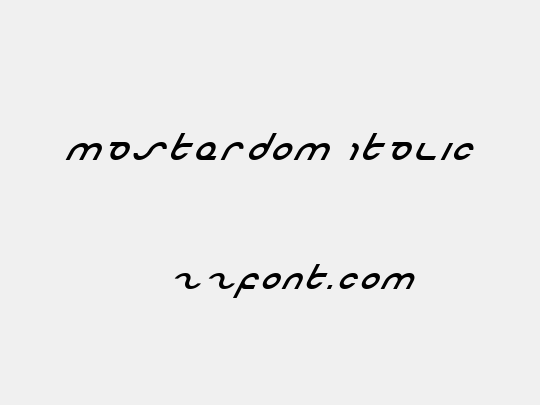 Masterdom Italic