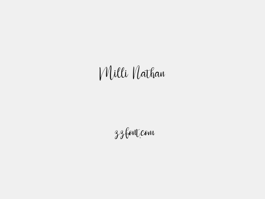 Milli Nathan