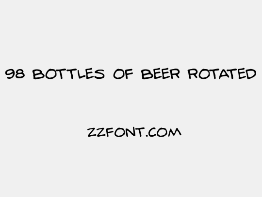 98 Bottles of Beer Rotated