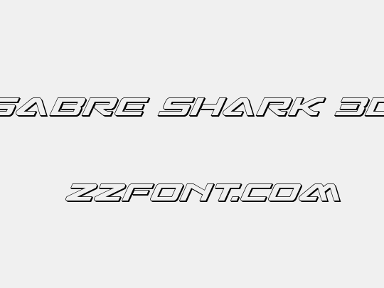 Sabre Shark 3D