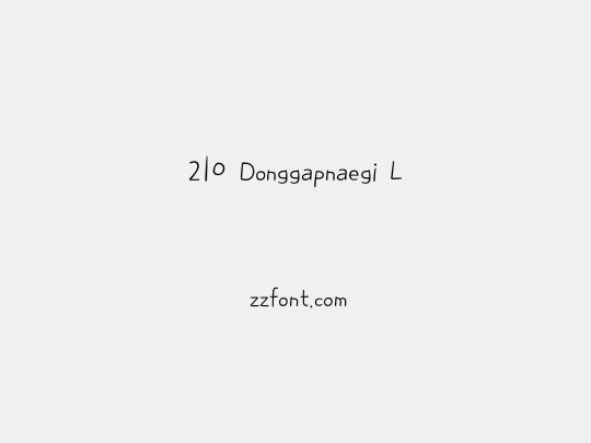 210 Donggapnaegi L