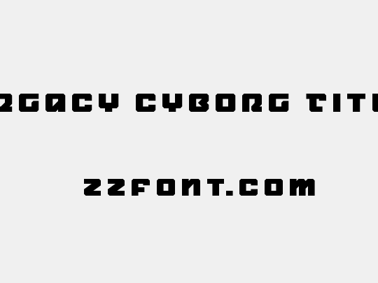 Legacy Cyborg Title