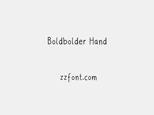Boldbolder Hand