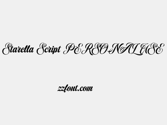 Starella Script PERSONAL USE