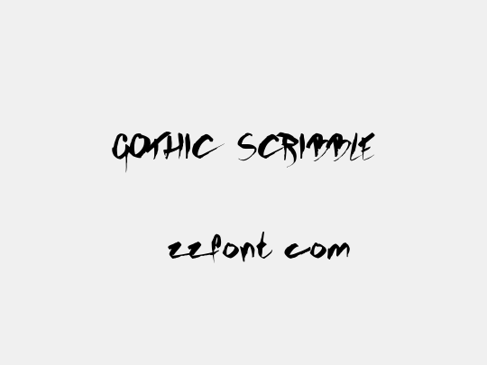 GOTHIC SCRIBBLE