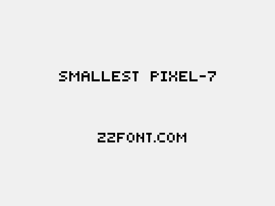 Smallest Pixel-7