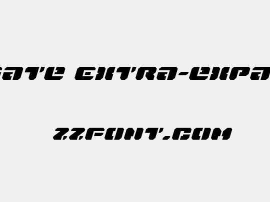 Dan Stargate Extra-expanded Italic
