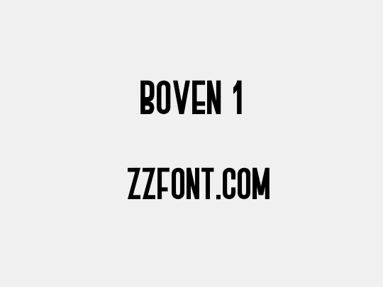 BOVEN 1
