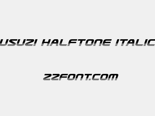 Usuzi Halftone Italic