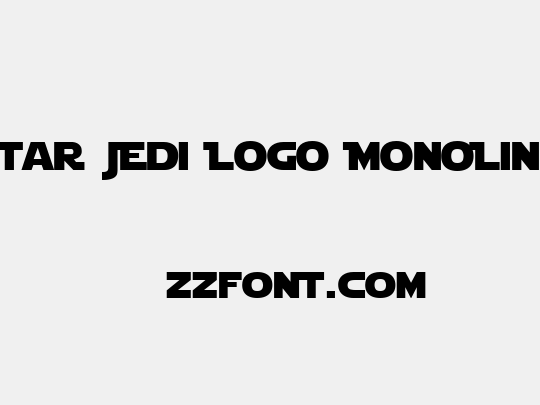 Star Jedi Logo MonoLine
