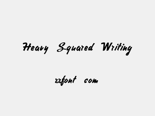 Heavy Squared Writing