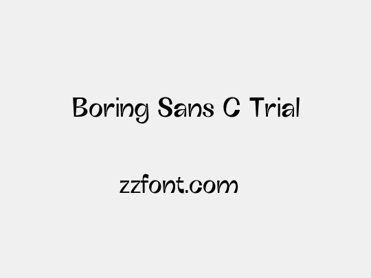 Boring Sans C Trial