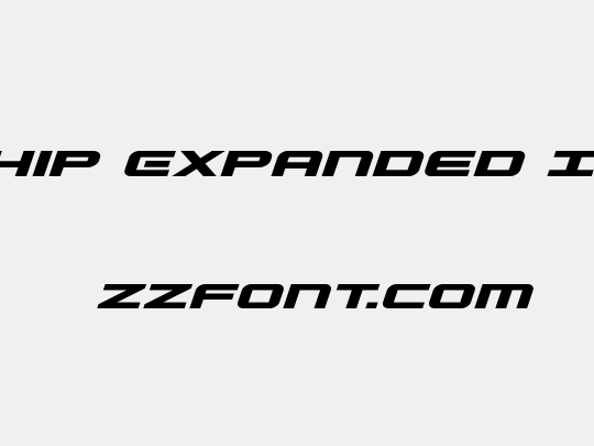 Gunship Expanded Italic