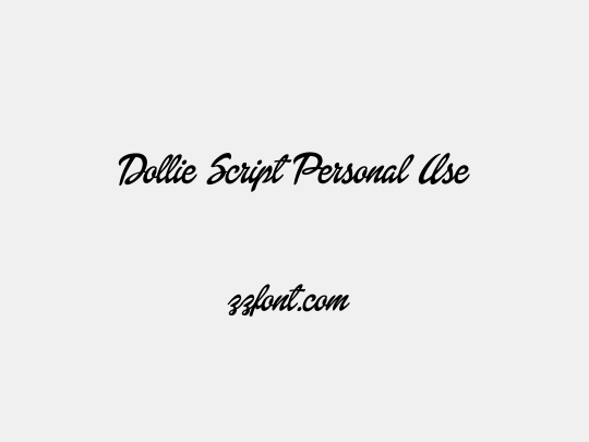 Dollie Script Personal Use