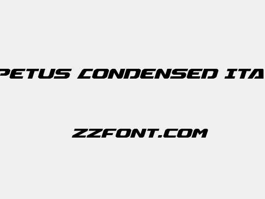 Iapetus Condensed Italic