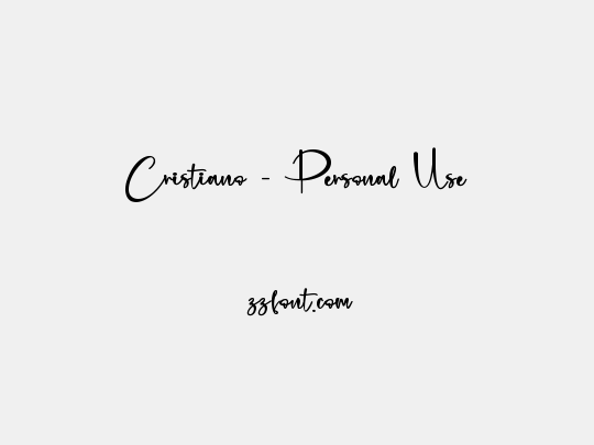 Cristiano - Personal Use