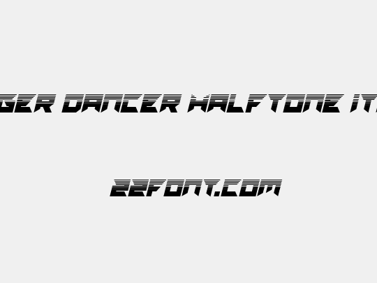 Dagger Dancer Halftone Italic
