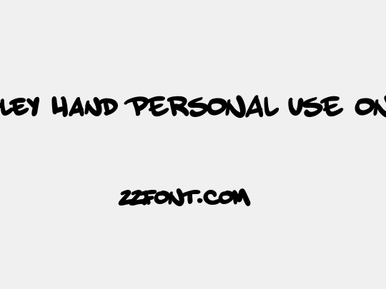 Toley Hand PERSONAL USE ONLY