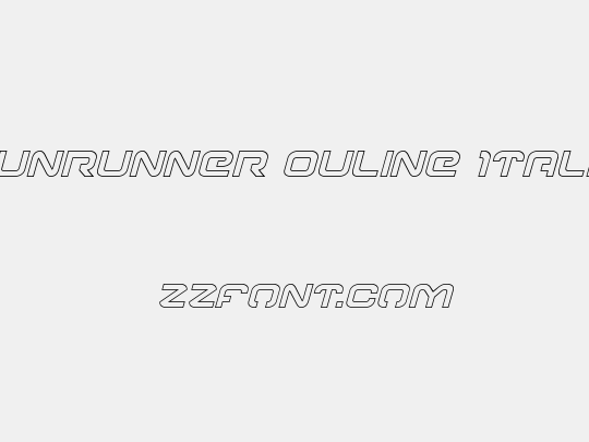Gunrunner Ouline Italic