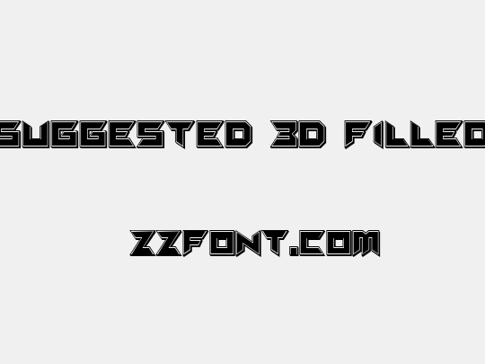 Suggested 3D Filled