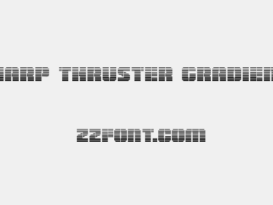 Warp Thruster Gradient