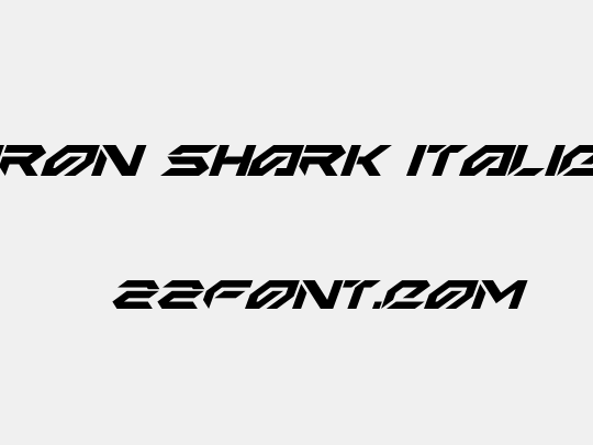 Iron Shark Italic