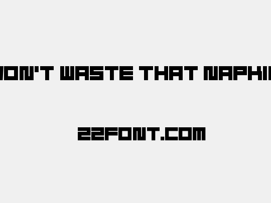 Don't Waste That Napkin