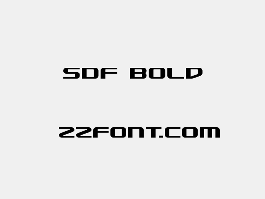 SDF Bold