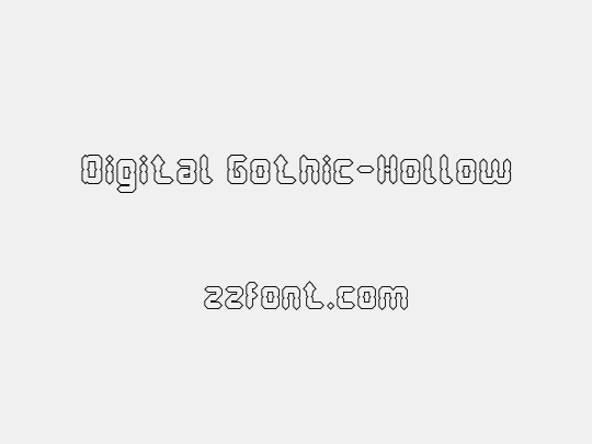 Digital Gothic-Hollow
