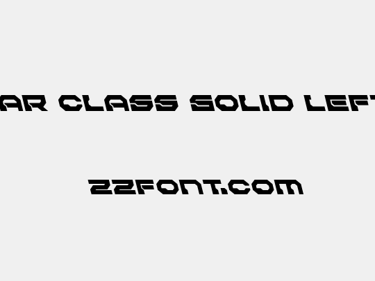 Pulsar Class Solid Leftalic