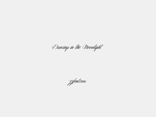 Dancing in the Moonlight