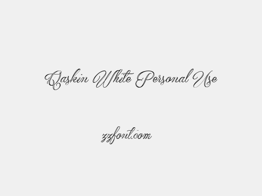 Qaskin White Personal Use