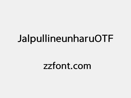 JalpullineunharuOTF