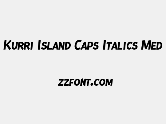 Kurri Island Caps Italics Med