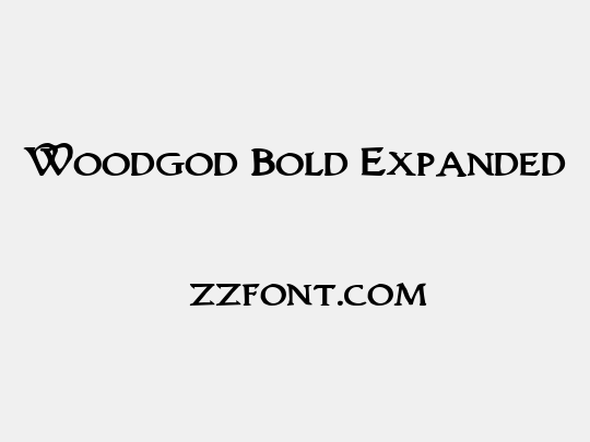 Woodgod Bold Expanded