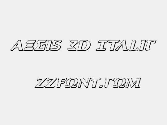 Aegis 3D Italic