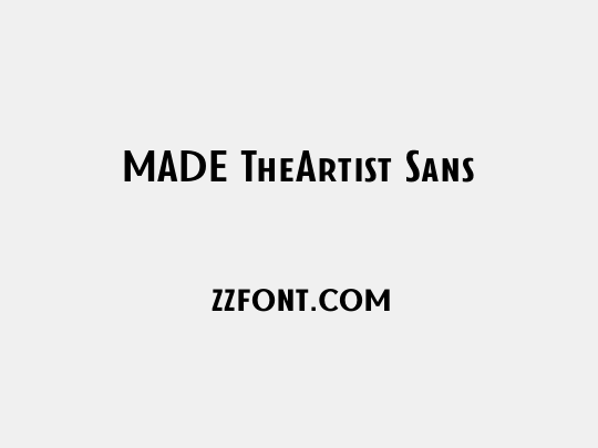 MADE TheArtist Sans