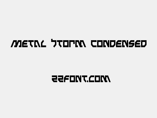 Metal Storm Condensed