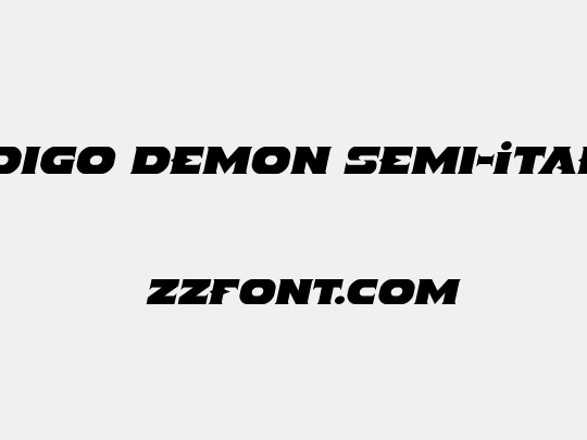 Indigo Demon Semi-Italic