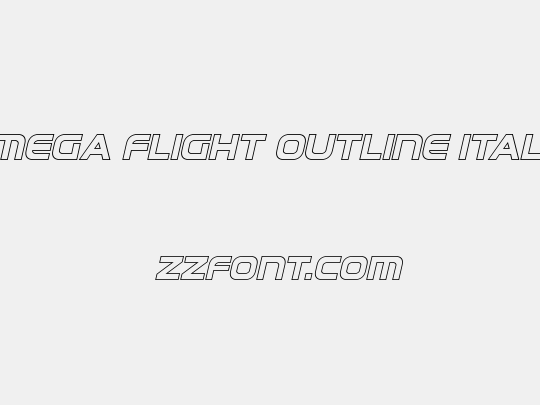 Omega Flight Outline Italic