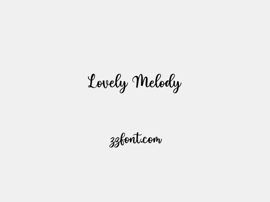 Lovely Melody