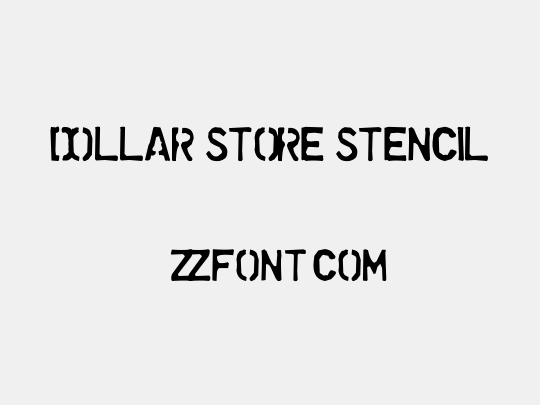 Dollar Store Stencil