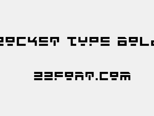 Rocket Type Bold