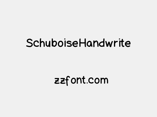 SchuboiseHandwrite